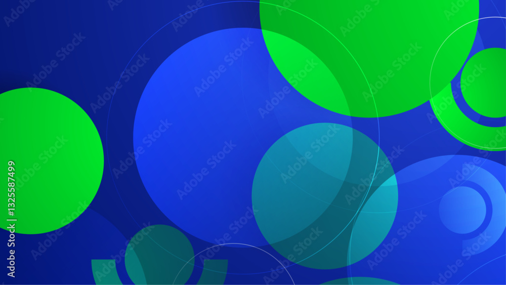 trendy blue and green gradient sleek abstract geometric circle background vector illustration trendy blue and green gradient sleek abstract geometric circle background vector illustration