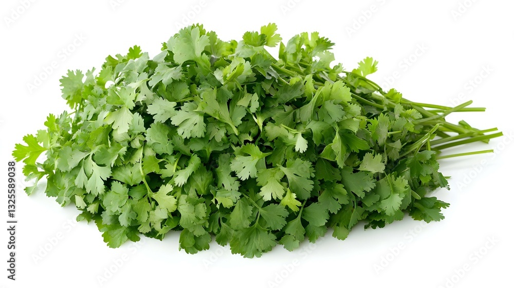 Cilantro isolated on a white background Cilantro isolated on a white background