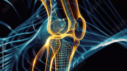 Detailed 3D Knee Anatomy Visualization