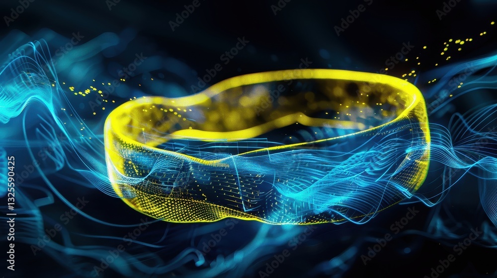 Abstract Ring of Light - Digital Art