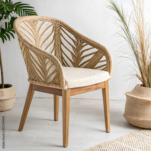 wooden chair and table