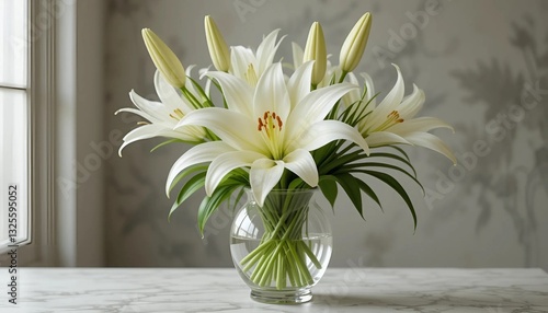 white flowers in a vase