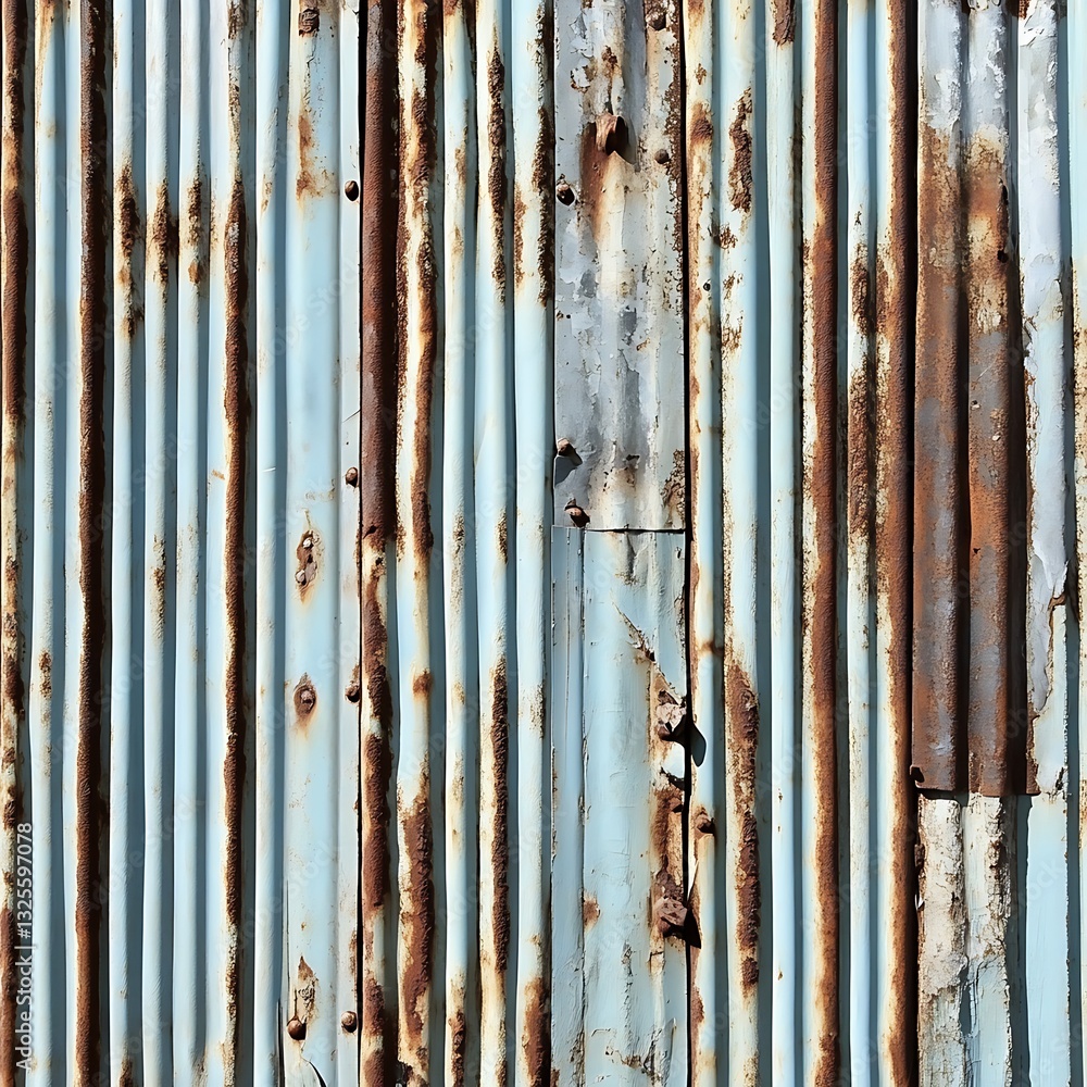 Rusted Metal Corrugated Sheet Texture Background Rusted Metal Corrugated Sheet Texture Background