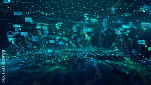 Digital data visualization high-speed transfer connectivity network