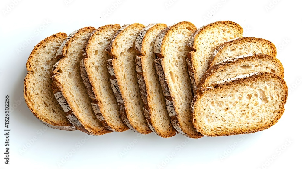 Sliced bread isolated on white background Sliced bread isolated on white background