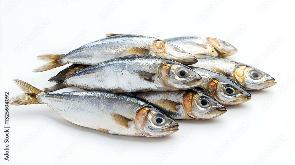 A pile of fresh silver barb fish on an isolated A pile of fresh silver barb fish on an isolated