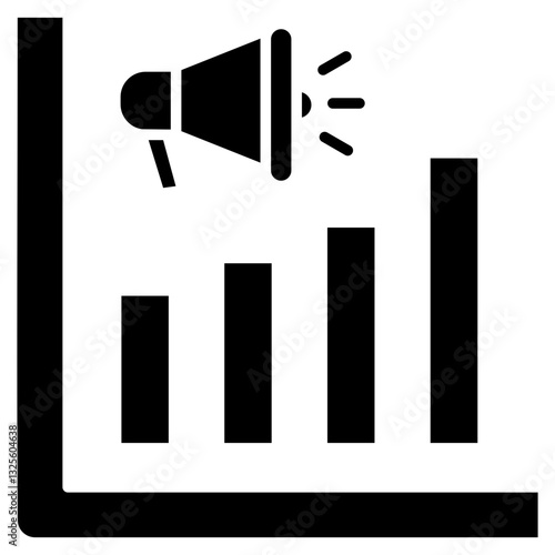 Advertisement growth icon