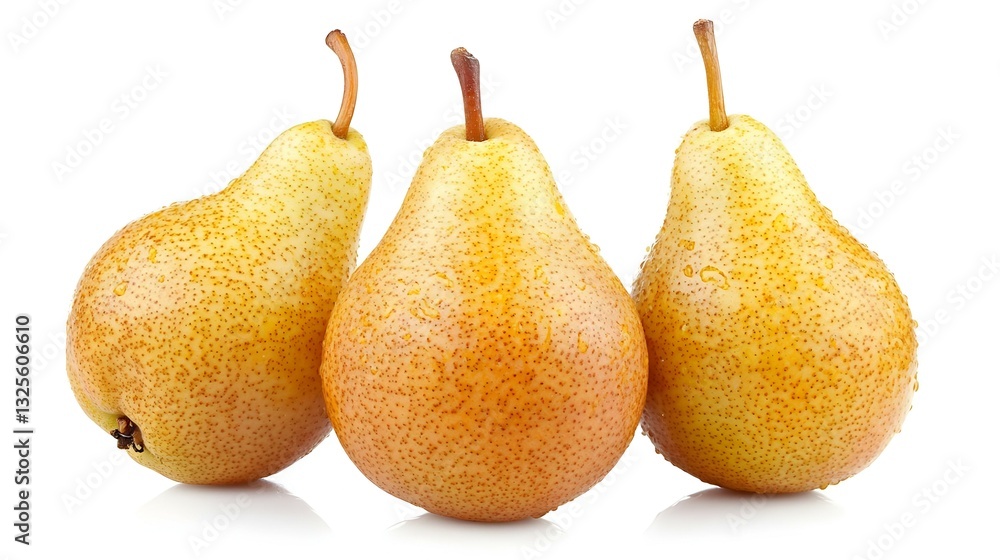 European Pear fruit isolated on white European Pear fruit isolated on white