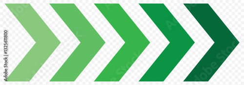 A chevron arrow. Dynamic moving arrow symbol. Arrow moving dynamic sign. Road lines arrow zigzag chevron speeds flat style. EPS 10.
