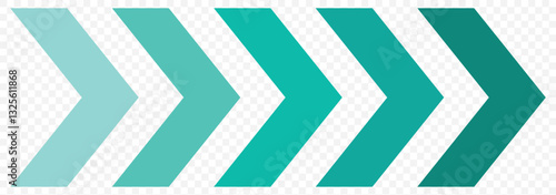 A chevron arrow. Dynamic moving arrow symbol. Arrow moving dynamic sign. Road lines arrow zigzag chevron speeds flat style. EPS 10.
