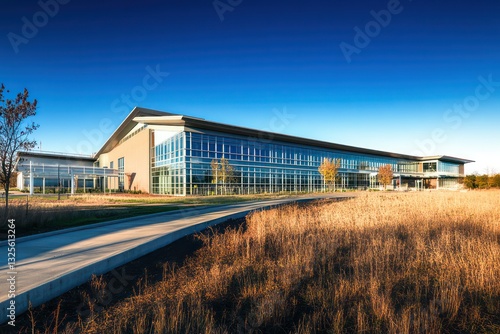 Wallpaper Mural A high-tech research facility focused on developing sustainable energy technologies like solar and wind power. Torontodigital.ca