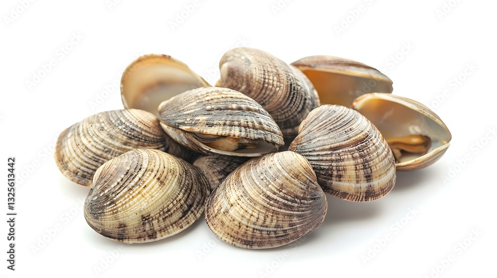 clams isolated on white background clams isolated on white background