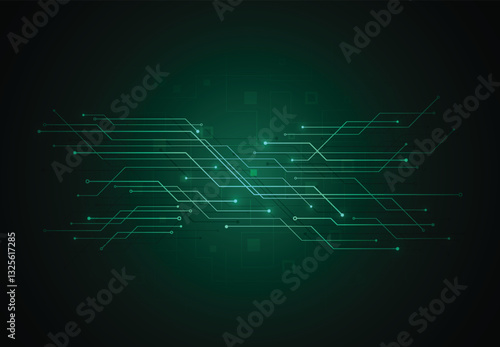 Abstract digital background with technology circuit board texture. Electronic motherboard illustration. Communication and engineering concept. Vector illustration