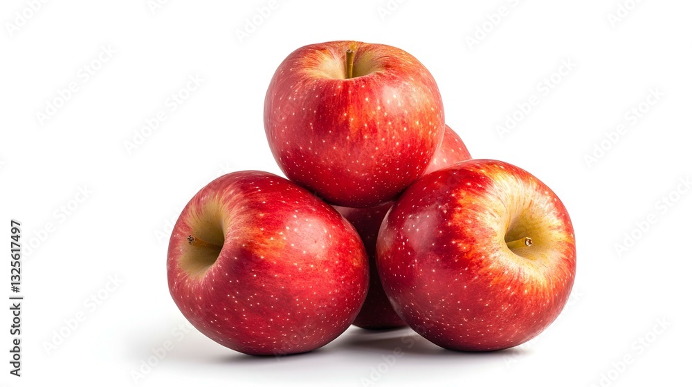 Red Apples Isolated on White Background Red Apples Isolated on White Background