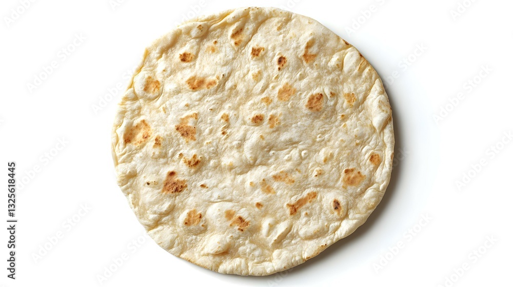 Tortilla isolated on white background