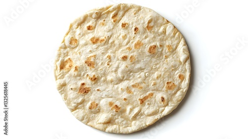 Obraz na płótnie Tortilla isolated on white background w salonie