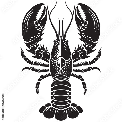 Seafood lobster vector illustration