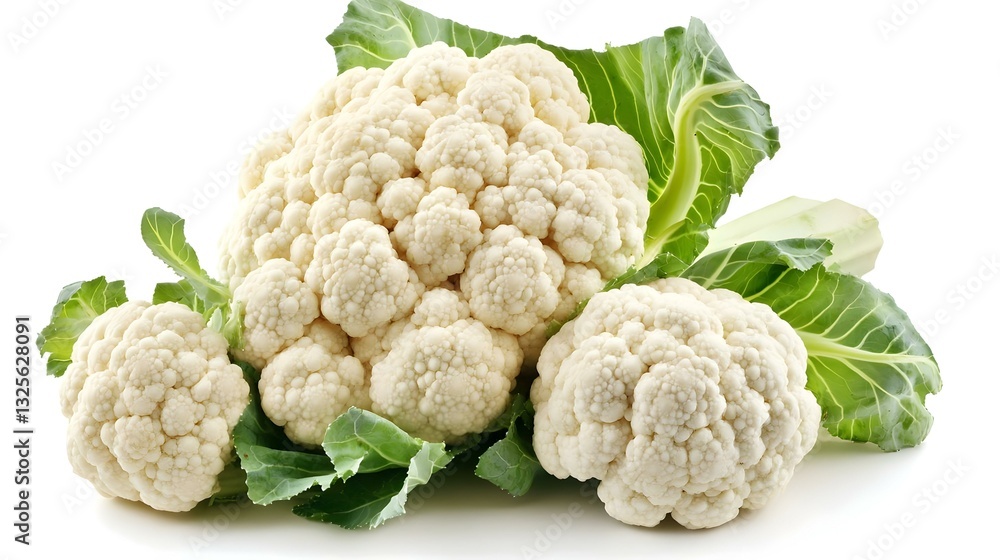 Cauliflower isolated on white background Cauliflower isolated on white background