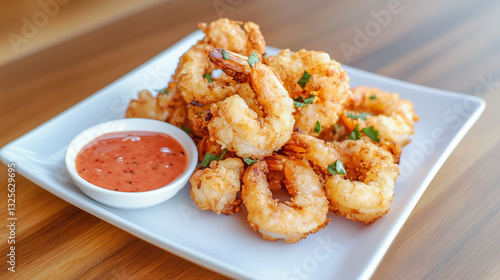 Golden Fried Shrimp: a plat...