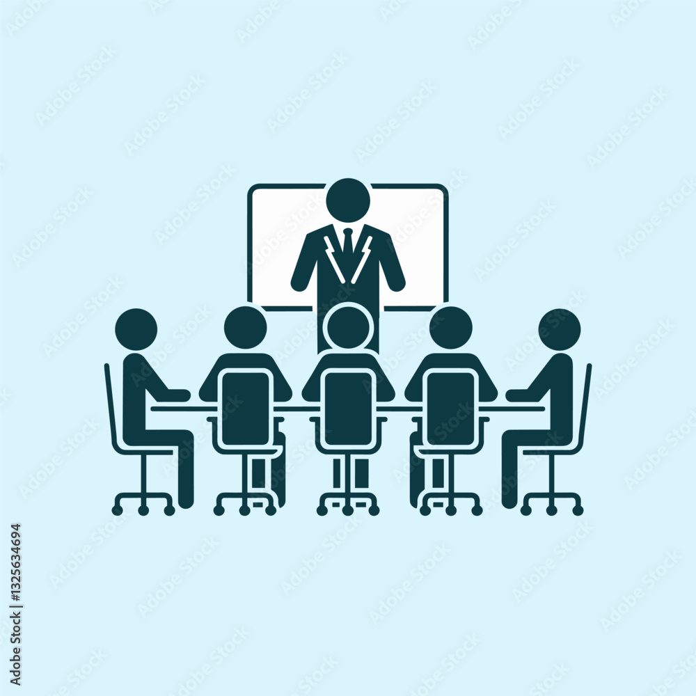 Corporate Team Discussing Ideas in a Boardroom Corporate Team Discussing Ideas in a Boardroom