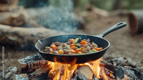 Outdoor Cooking Delight: Si...