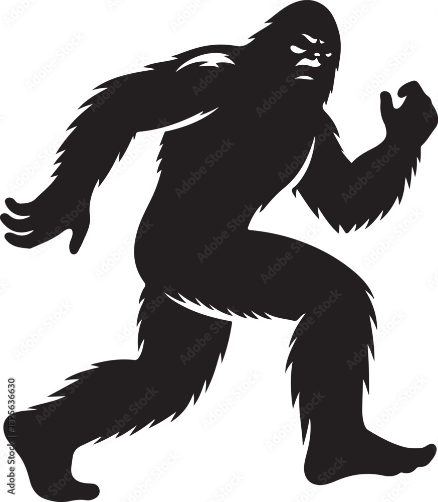 Fototapeta premium Bigfoot Gym Silhouettes – Fitness Bundle