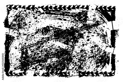 Grunge texture abstract isolated stock vector template easy to use