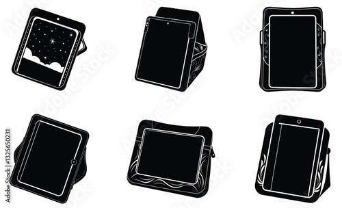 Tablet Sleeve silhouette vector