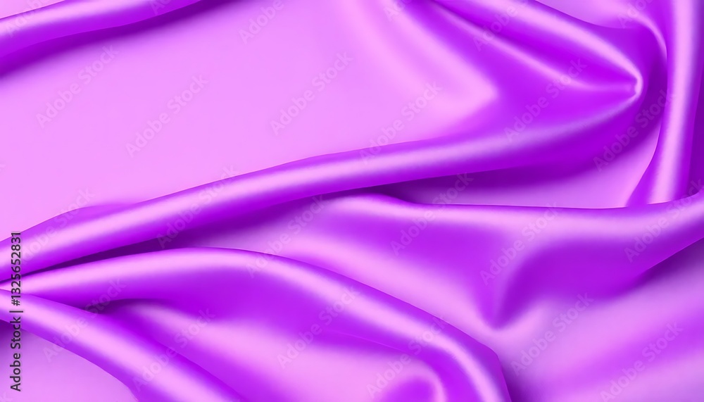 Fototapeta premium Soft, Flowing Purple Satin Fabric