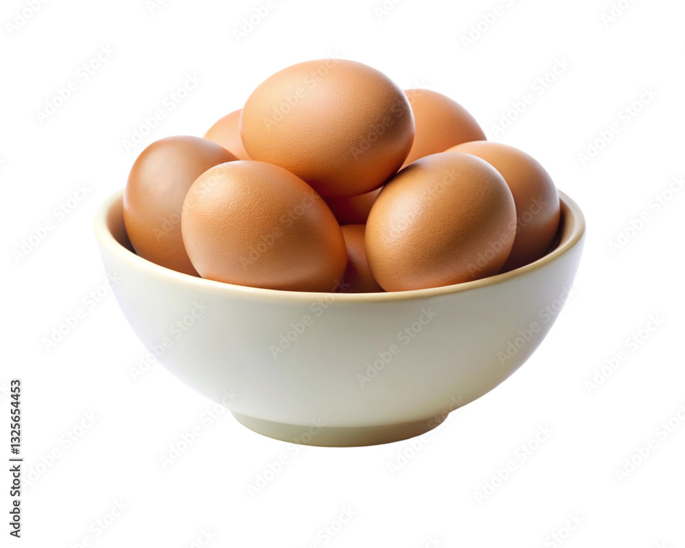 eggs in a bowl on a transparent background eggs in a bowl on a transparent background
