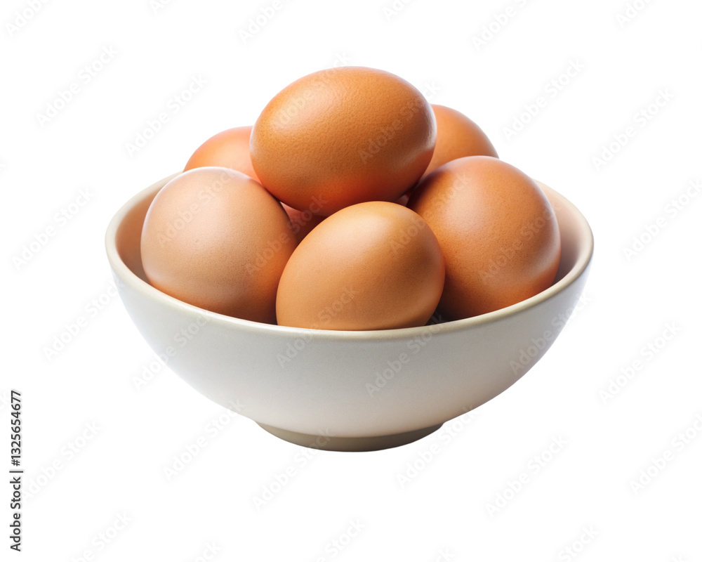 eggs in a bowl on a transparent background eggs in a bowl on a transparent background