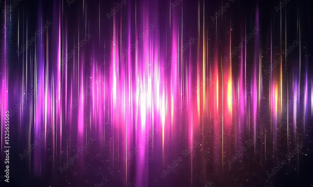 Colorful light streaks ascend vertically from dark. Glowing, vibrant abstract lines and particles Colorful light streaks ascend vertically from dark. Glowing, vibrant abstract lines and particles