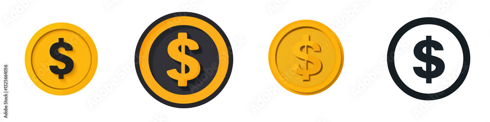 A collection of golden dollar sign coins representing wealth financial growth successful investments and the concept of a thriving economy and prosperous future A collection of golden dollar sign coins representing wealth financial growth successful investments and the concept of a thriving economy and prosperous future