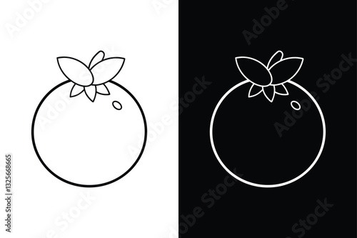 Blueberry Vector Icon. Bold Glyph Line Art for Logos, Websites & More