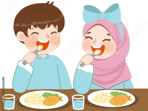 couple eating dinner