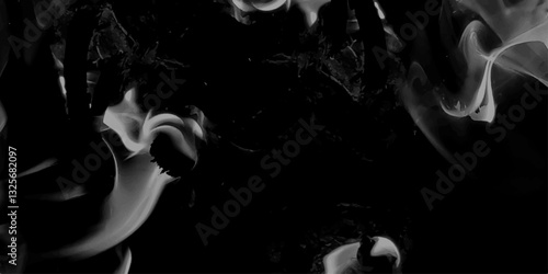 Smoke steam set of airborne particulates and gases emitted. Gray vector background with smoke shapes. Abstract, messy, splattered, sprayer texture.  Cloudy smoke concept for design projects. 