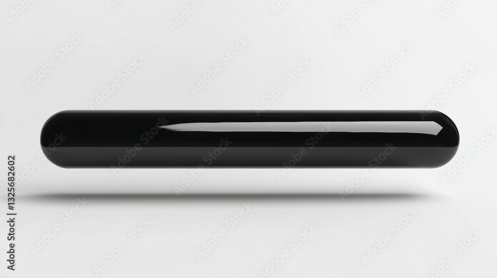 Sleek and Modern Black Glossy Cylinder on a Minimalist White Background for Contemporary Design and Stylish Decor Innovations Sleek and Modern Black Glossy Cylinder on a Minimalist White Background for Contemporary Design and Stylish Decor Innovations