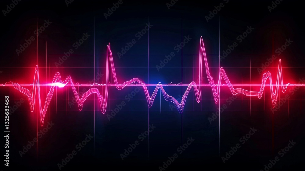 © Zaiseefa - Innovative ECG backgrounds emphasizing contemporary medical themes.