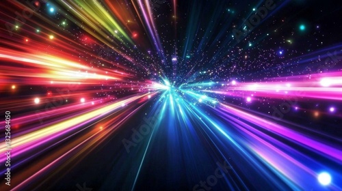 Vibrant design representing fast internet experience.