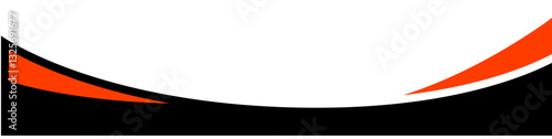 Stylish Contemporary Footer Overlay with Symmetric Curves