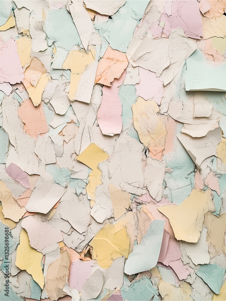 Fototapeta premium Colorful Abstract: A close-up view of a fragmented surface reveals a captivating abstract pattern.