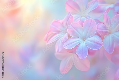Delicate Verbena Blooms in Soft Focus: A Beautiful Celebration of Colorful Garden Beauty