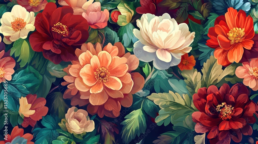 Enchanting Background of Exquisite Flowers Enchanting Background of Exquisite Flowers