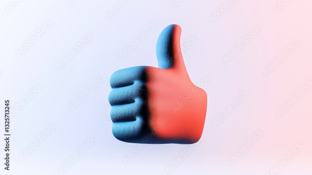 3D Thumbs Up Positive Approval High Resolution Icon 3D Thumbs Up Positive Approval High Resolution Icon