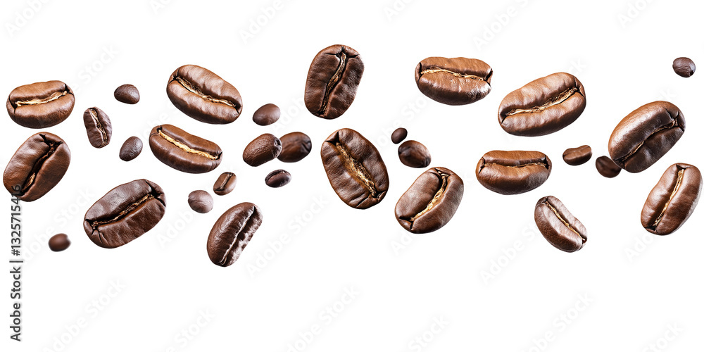 coffee beans on white background coffee beans on white background
