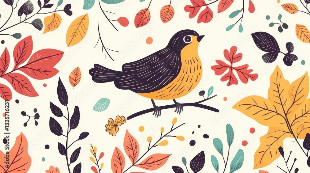 Playful Thanksgiving Patterns with Natural Motifs Playful Thanksgiving Patterns with Natural Motifs