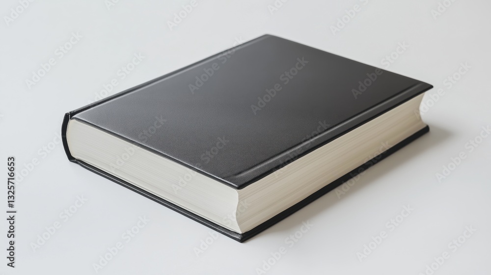 closed hardback book with a vibrant, solid Charcoal cover, crisp white pages, and slightly visible spine. The book is set against a plain, bright white background closed hardback book with a vibrant, solid Charcoal cover, crisp white pages, and slightly visible spine. The book is set against a plain, bright white background
