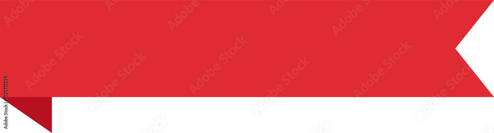 Obraz premium Red Bookmark Labels - Flat Design Illustration