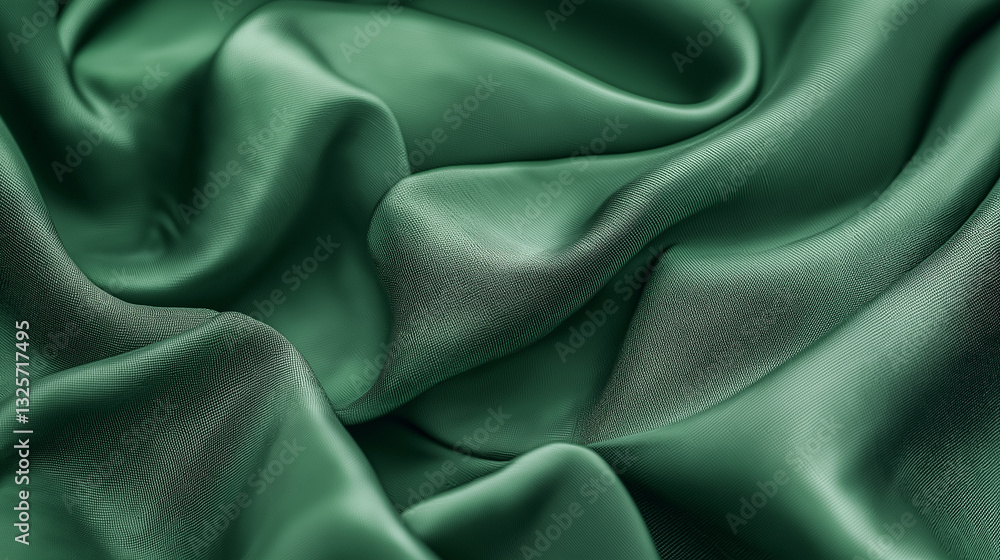 Fototapeta premium Green abstract texture with grunge canvas effect, gradient lighting, minimal composition.