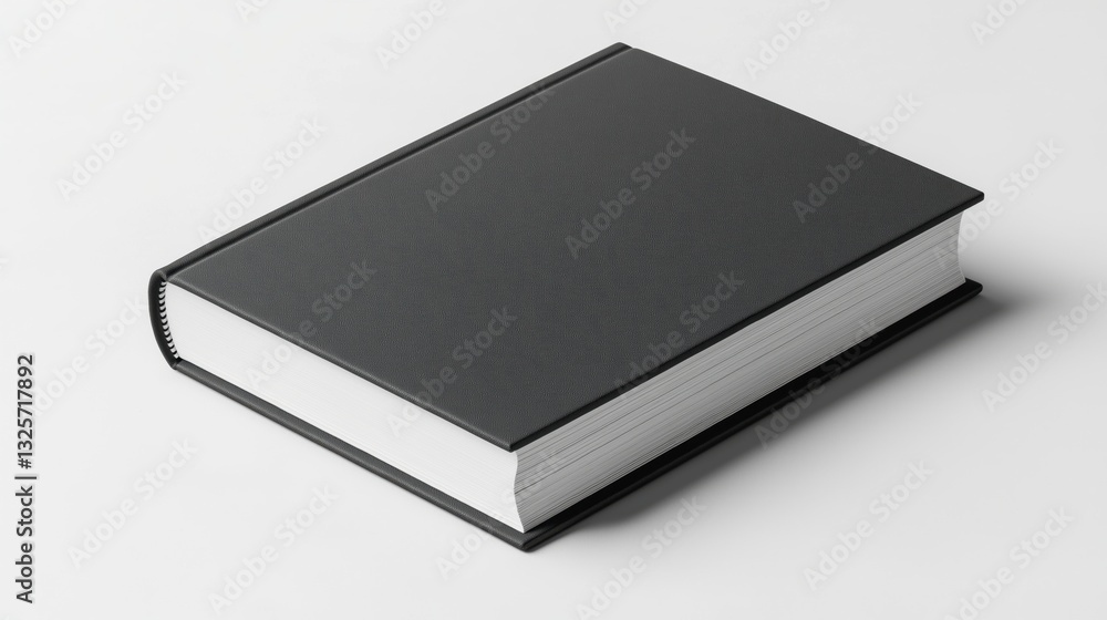closed hardback book with a vibrant, solid Charcoal cover, crisp white pages, and slightly visible spine. The book is set against a plain, bright white background closed hardback book with a vibrant, solid Charcoal cover, crisp white pages, and slightly visible spine. The book is set against a plain, bright white background